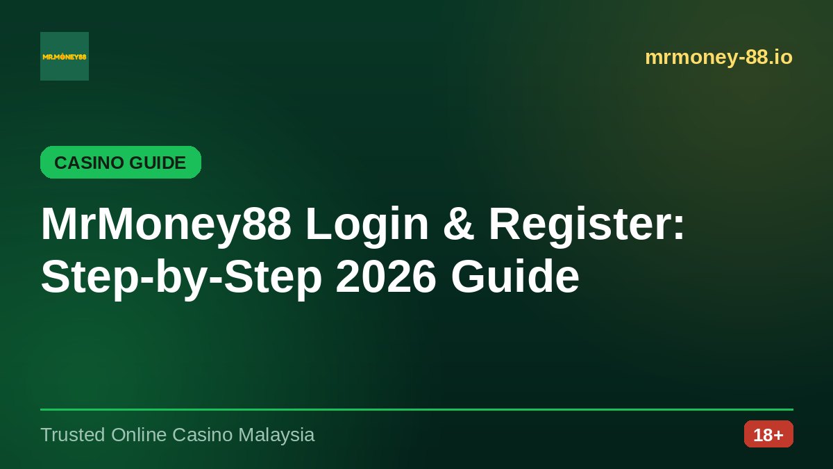 MrMoney88 Login & Register Guide — MrMoney88 casino guide, by mrmoney-88.io