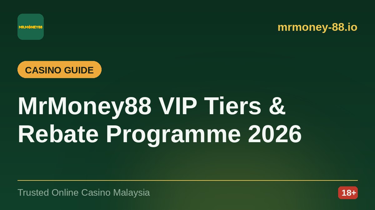 MrMoney88 VIP Tiers & Rebate Programme Explained (2026) — MrMoney88 casino guide, by mrmoney-88.io